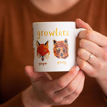 Load image into Gallery viewer, Growlers Ceramic Animal Pun Mug