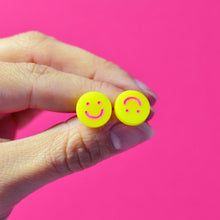 Load image into Gallery viewer, Rolling Emoji Stud Earrings