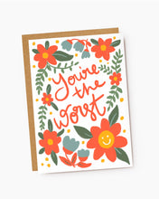 Load image into Gallery viewer, You're The Worst Greetings Card