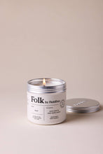 Load image into Gallery viewer, Peat Vegetable Wax Folk Tin Candle