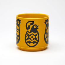 Load image into Gallery viewer, Magpie x Hornsea Mug in Chicken Family Yellow
