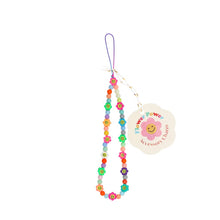 Load image into Gallery viewer, Flower Power Beaded Phone Strap