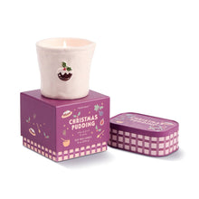 Load image into Gallery viewer, Paddywax Bistro Christmas Pudding Tin Candle
