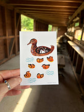 Load image into Gallery viewer, Mallard and Ducklings Postcard