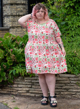 Load image into Gallery viewer, Rebel Romance Strawberry Picnic Stretch Smock Dress