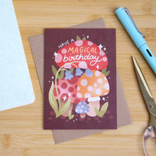 Load image into Gallery viewer, Mushroom Birthday Greetings Card