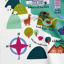 Load image into Gallery viewer, Sheffield Map Tea Towel