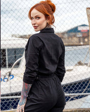 Load image into Gallery viewer, Rebel Romance Jet Black Boiler Suit