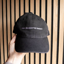 Load image into Gallery viewer, Main Character Energy Black Cap Hat
