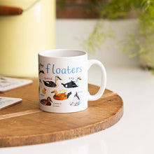 Load image into Gallery viewer, Floaters Ceramic Bird Pun Mug