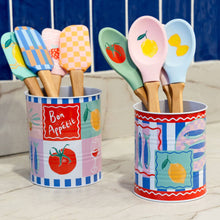 Load image into Gallery viewer, Food Icons Set of 2 Recyclable Storage Tins