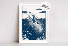Load image into Gallery viewer, Into the Deep - Wild Swimming Art Print