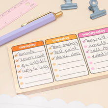 Load image into Gallery viewer, Days of the Week Keyboard Weekly Planner
