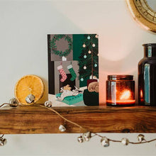 Load image into Gallery viewer, Sleeping Sighthounds Pack Of 5 Christmas Cards