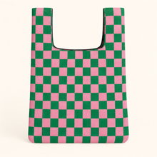 Load image into Gallery viewer, Bold Check Pattern Knitted bag