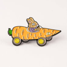 Load image into Gallery viewer, Magpie x Richard Scarry Carrot Car Enamel Pin