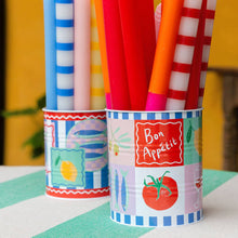 Load image into Gallery viewer, Food Icons Set of 2 Recyclable Storage Tins