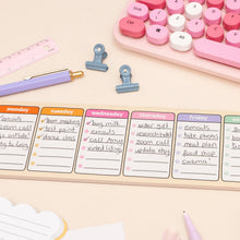 Load image into Gallery viewer, Days of the Week Keyboard Weekly Planner