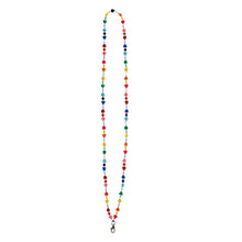 Load image into Gallery viewer, Rainbow Heart Beaded Phone Chain