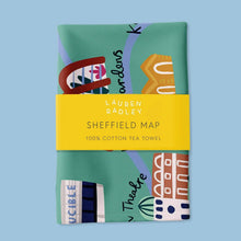 Load image into Gallery viewer, Sheffield Map Tea Towel