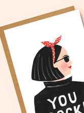 Load image into Gallery viewer, You Rock! Greetings Card