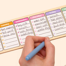 Load image into Gallery viewer, Days of the Week Keyboard Weekly Planner