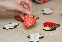 Load image into Gallery viewer, Wild Strawberry Wooden Garland