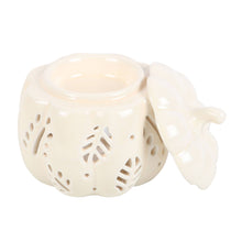 Load image into Gallery viewer, Off White Pumpkin Oil Burner
