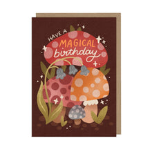 Load image into Gallery viewer, Mushroom Birthday Greetings Card