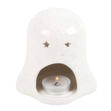 Load image into Gallery viewer, Ghost With Pumpkin Halloween Tealight Candle Holder