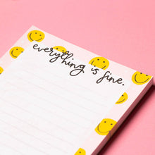 Load image into Gallery viewer, Everything is Fine A6 Notepad