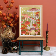 Load image into Gallery viewer, Fungi Risograph Print