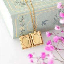 Load image into Gallery viewer, Book Shaped Locket Necklace in Gift Box