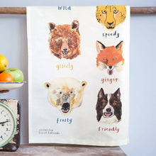 Load image into Gallery viewer, Growlers Animal Cotton Tea Towel