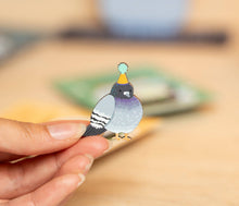Load image into Gallery viewer, Party Pigeon Wooden Pin