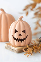 Load image into Gallery viewer, Medium Terracotta Halloween Pumpkin Decoration