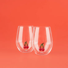 Load image into Gallery viewer, Balvi Botanical Set of 2 Cherry Glasses
