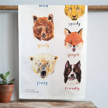Load image into Gallery viewer, Growlers Animal Cotton Tea Towel