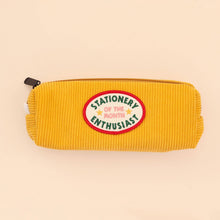 Load image into Gallery viewer, Stationery Enthusiast of the Month Yellow Cord Pencil Case