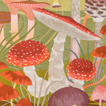 Load image into Gallery viewer, Fungi Risograph Print