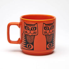 Load image into Gallery viewer, Magpie x Hornsea Cat Mug in Orange