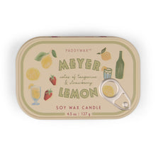Load image into Gallery viewer, Paddywax Bistro Meyer Lemon Tin Candle
