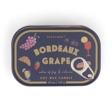 Load image into Gallery viewer, Paddywax Bistro Bordeaux Grape Tin Candle