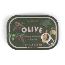 Load image into Gallery viewer, Paddywax Bistro Fig Olive Tin Candle