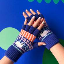 Load image into Gallery viewer, Catnip Fair Isle Fingerless Gloves
