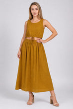 Load image into Gallery viewer, Ochre A-Line Co-ord Cropped Top