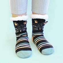 Load image into Gallery viewer, Feline Slipper Socks