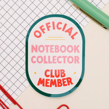 Load image into Gallery viewer, Notebook Collector Vinyl Sticker