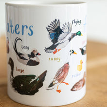 Load image into Gallery viewer, Floaters Ceramic Bird Pun Mug