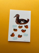 Load image into Gallery viewer, Mallard and Ducklings Postcard